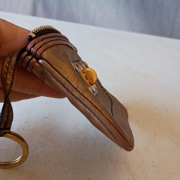 Marc Jacobs Metallic Leather Coin Purse - Picture 10 of 11